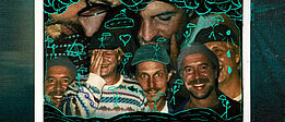 Bandcollage Steaming Satellites am 21.10.2026 im WUK Wien.