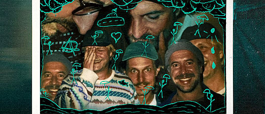 Bandcollage Steaming Satellites am 21.10.2026 im WUK Wien.