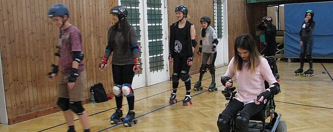 m.power beim Vienna Roller Derby