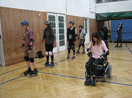 m.power beim Vienna Roller Derby