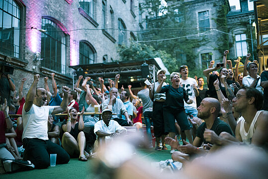 Women's Euro 2017 Public Viewing im WUK (c) Niko Ostermann