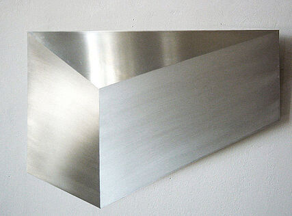 "o.T.", 100x70 cm, Aluminium geschliffen, 2010