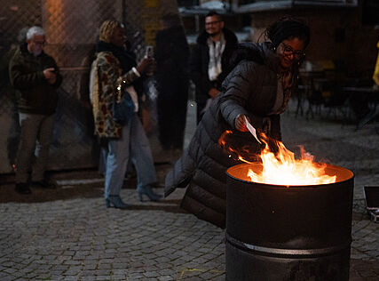Demokratie am Tisch, Words on Fire (c) Mohammad Abou Chucker