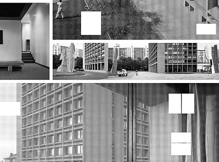 Sabine Bitter & Helmut Weber, “From Our House to Bauhaus – Occupy Modernity”, Detail aus Foto-Wandarbeit, 2012, 653 x 410 cm 