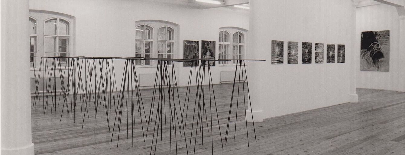 Four Faces, Ausstellungsansicht, 1993, Foto: Bruno Klomfar, Detail