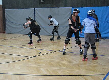 m.power beim Vienna Roller Derby