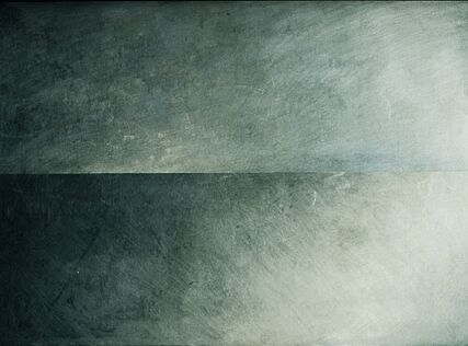 „horizont #022“, 2001, 100x70x5cm, Aluminium