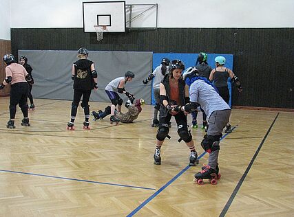 m.power beim Vienna Roller Derby