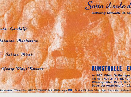 SOTTO IL SOLE DI ROMA | Ausstellungssujet | 1997