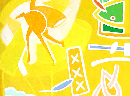 Avionen / Avions, 1991, 170 x 90 cm, Öl auf Leinwand / oil on canvas