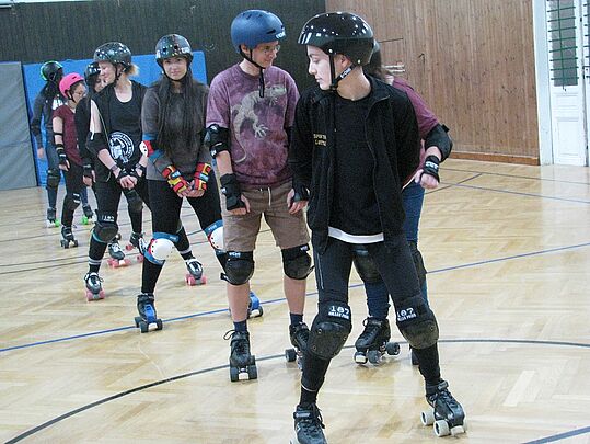 m.power beim Vienna Roller Derby