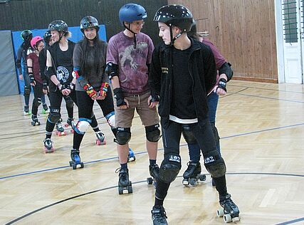 m.power beim Vienna Roller Derby