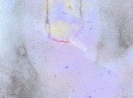 Doreen is dissolving, 2023, Fotografie, Monotypie und Plattenrest, digital gedruckt,20 x 29 cm