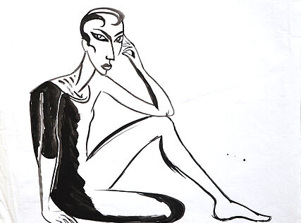 Me, 1990 Tusche / Ink 49,5 x 56 cm 