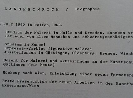 ULF LANGHEINRICH, Biographie, 1990