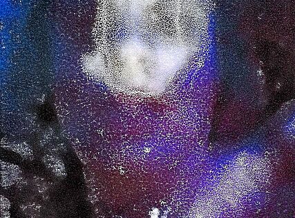 Doreen is dissolving, 2023, Fotografie, Monotypie und Plattenrest, digital gedruckt,20 x 29 cm
