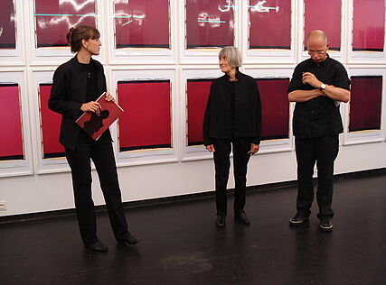 2009: WERKSCHAU XIV_Inge Dickv.li.: Ruth Horak, Inge Dick, unbek., Archiv FOTOGALERIE WIEN