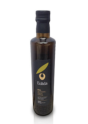 Eine Flasche Olivenöl Nativ Extra